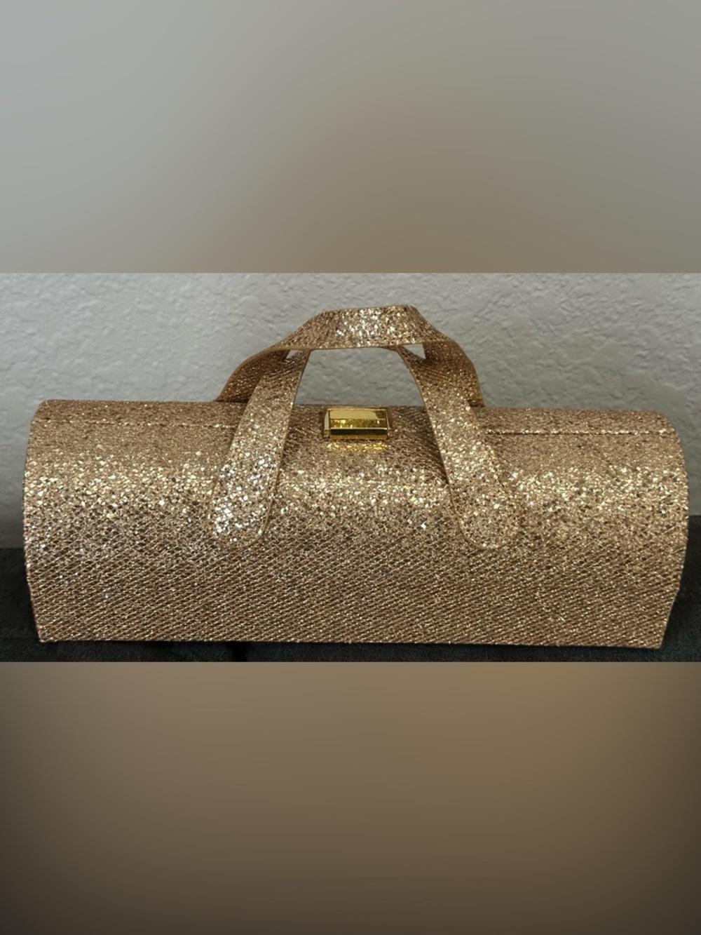 Sparkling Gold Women's Evening Clutch Bag